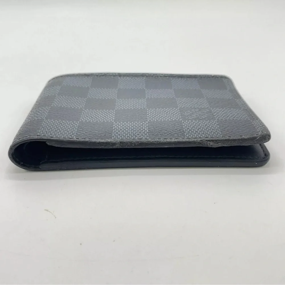 Authentic Louis Vuitton Damier Graphite Portefeuille multiple pocket W/Box